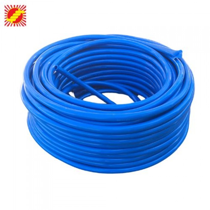 สายยางสีฟ้า PVC ฟ้าทึบ ขนาด 1/2 นิ้ว 4 หุน ราคาส่ง / เมตร