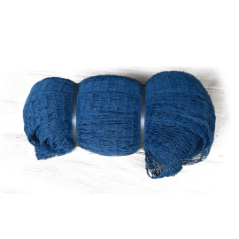 ตาข่ายอวนโปลี (สีฟ้า) เชือกหนา 2มม. เบอร์ 700/15 ตา 6 ซม. กว้าง 4 เมตร ยาว 30 เมตร (ผืน)