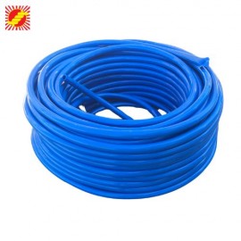 สายยางสีฟ้า PVC ฟ้าทึบ ขนาด 1/2 นิ้ว 4 หุน ราคาส่ง / เมตร